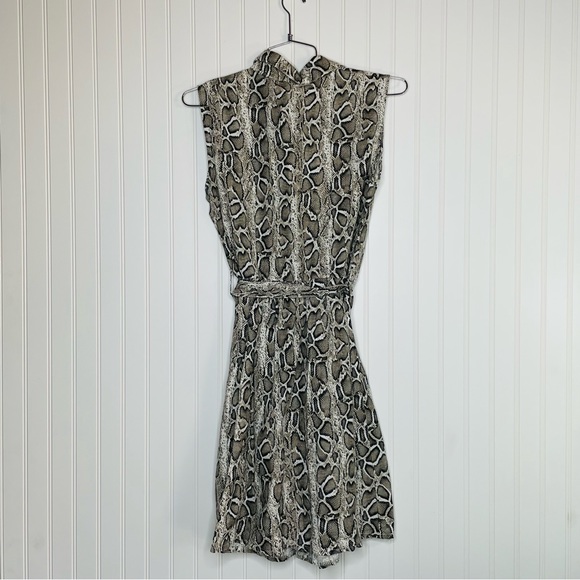 Laura Bianchi Italy 100% Linen Snakeskin Shirt Dress - Picture 6 of 8